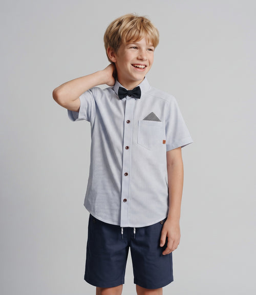 Camisa niño con humita 2 años / Celeste