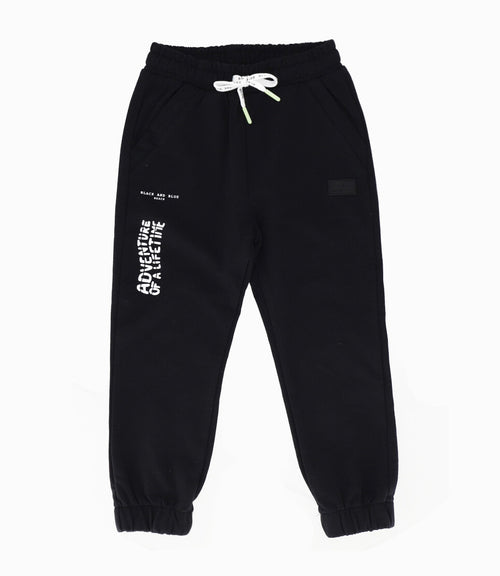 Pantalón Buzo niño jogger 2 años / Negro