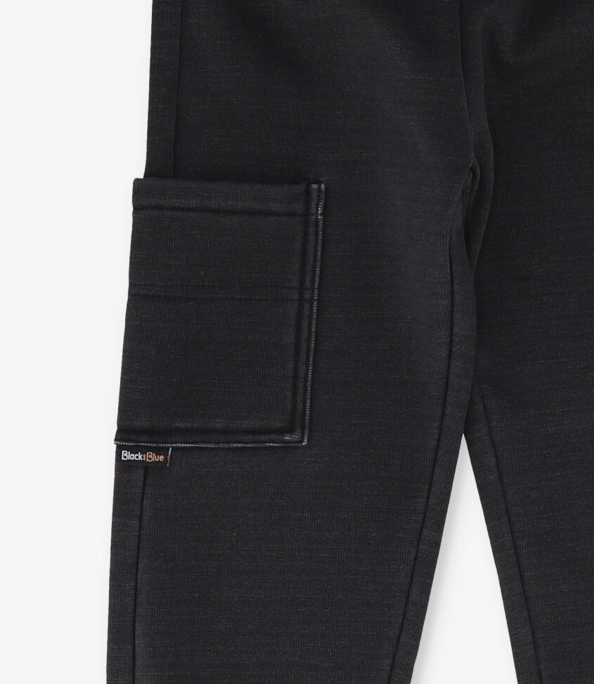 Pantalón de buzo niño jogger 2 años / Negro