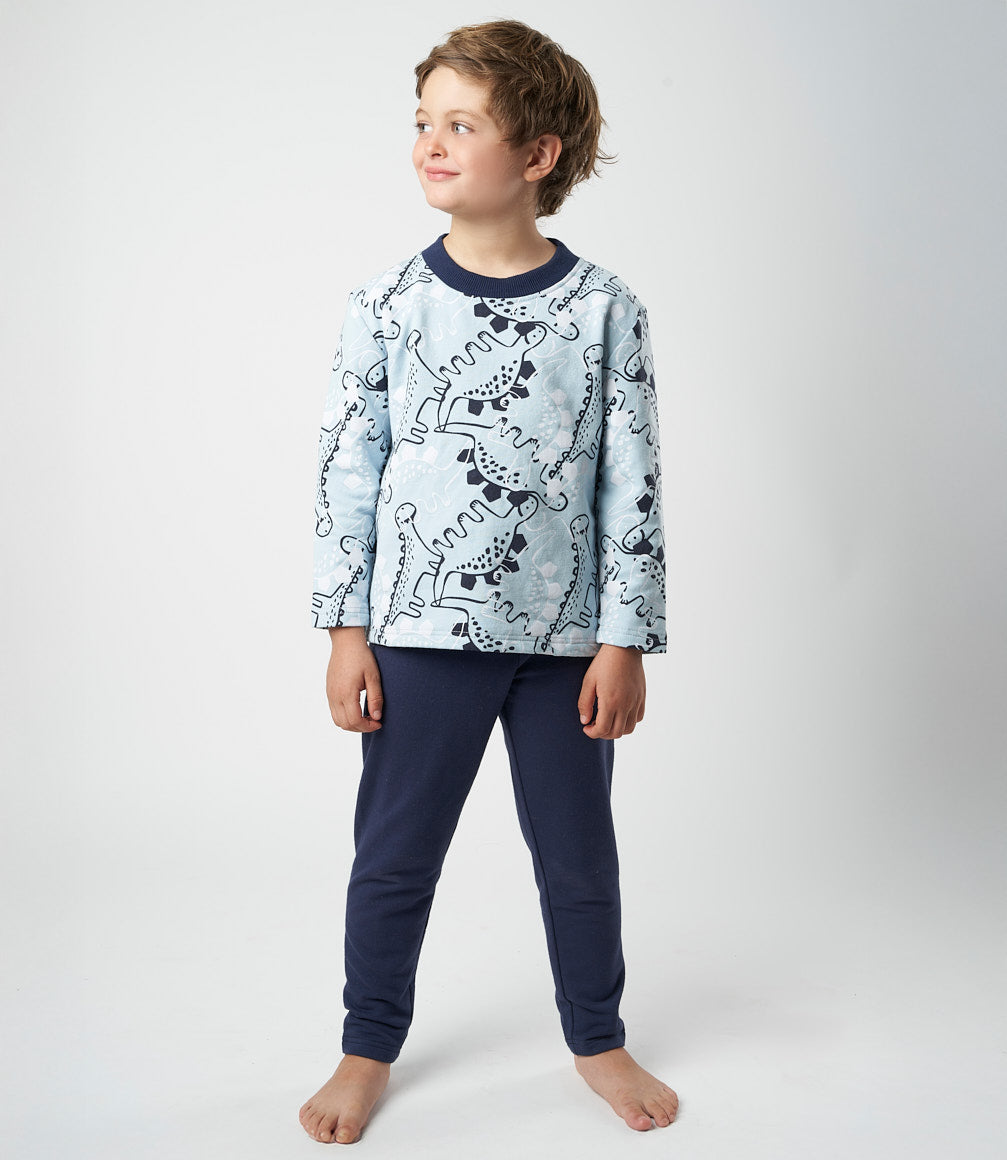 Pijama niño de dinosaurios 2 años / Menta
