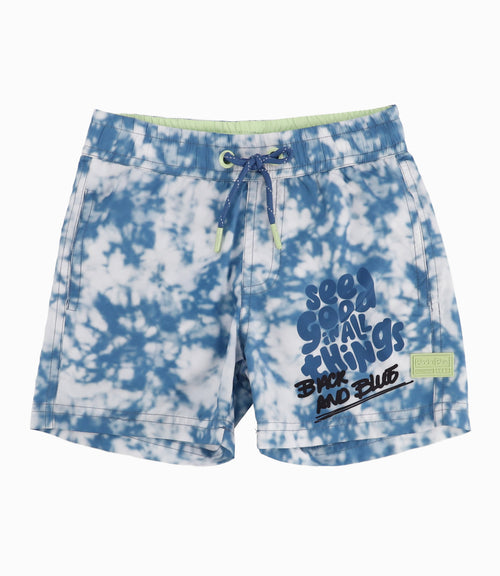 Bermuda Traje De Baño Niño Tie Dye 2 años / Azul Marino