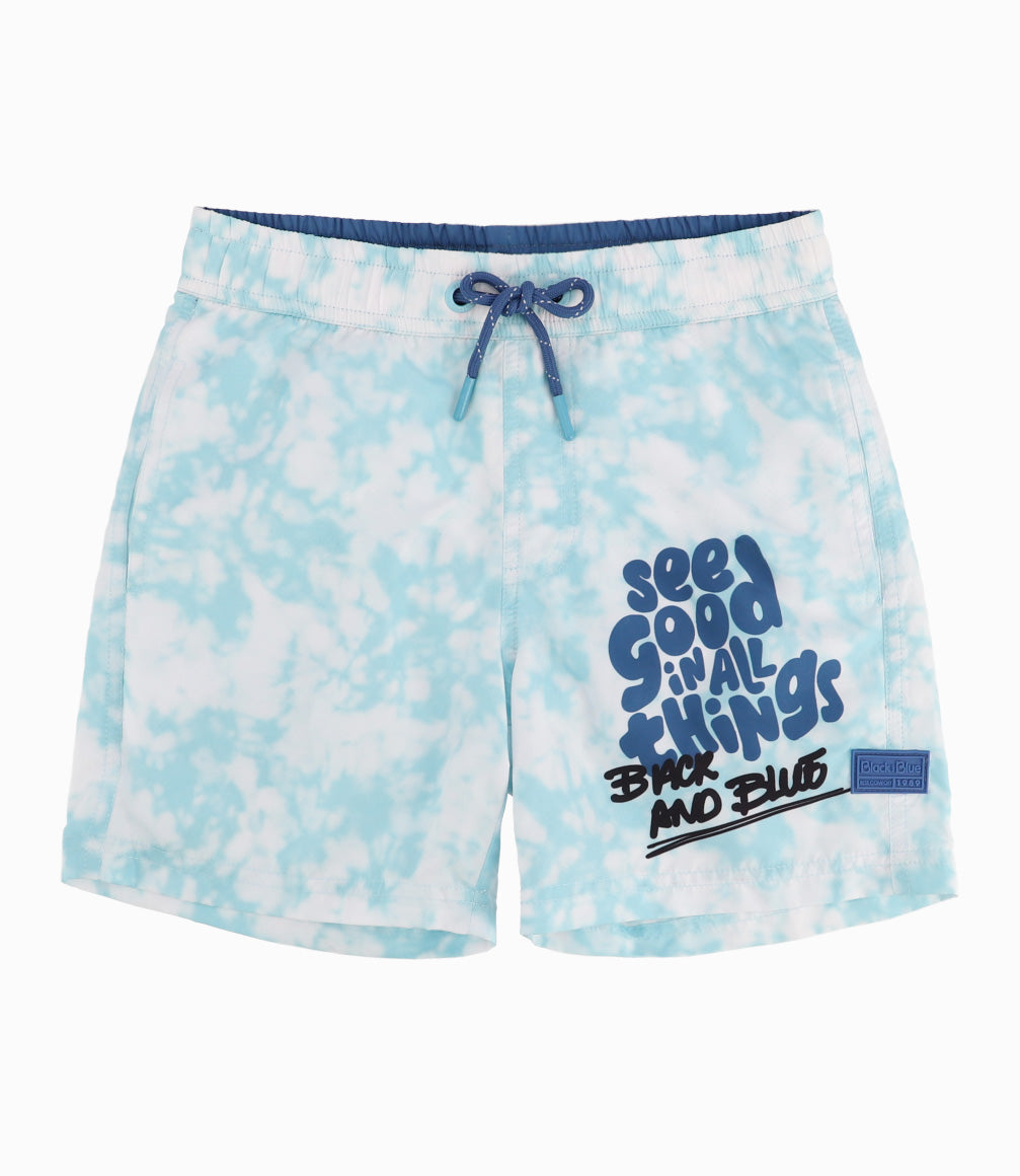 Bermuda Traje De Baño Niño Tie Dye 2 años / Menta