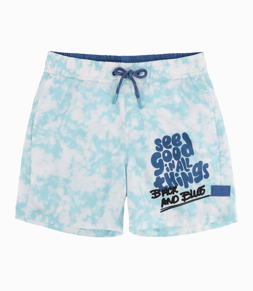 Bermuda Traje De Baño Niño Tie Dye 2 años / Menta