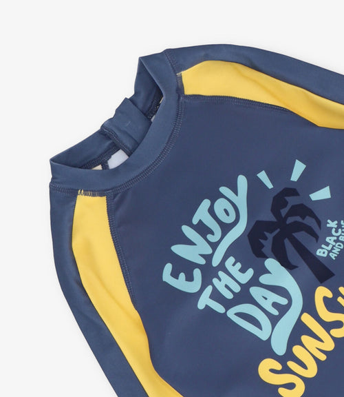 Traje de baño niño polera 2 años / Azul