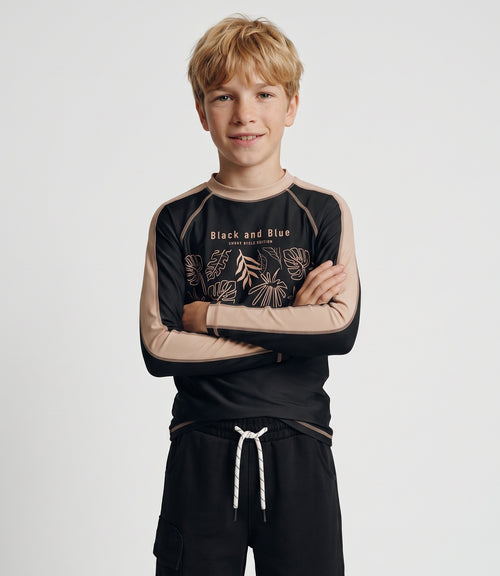 Traje de baño niño polera 2 años / Negro