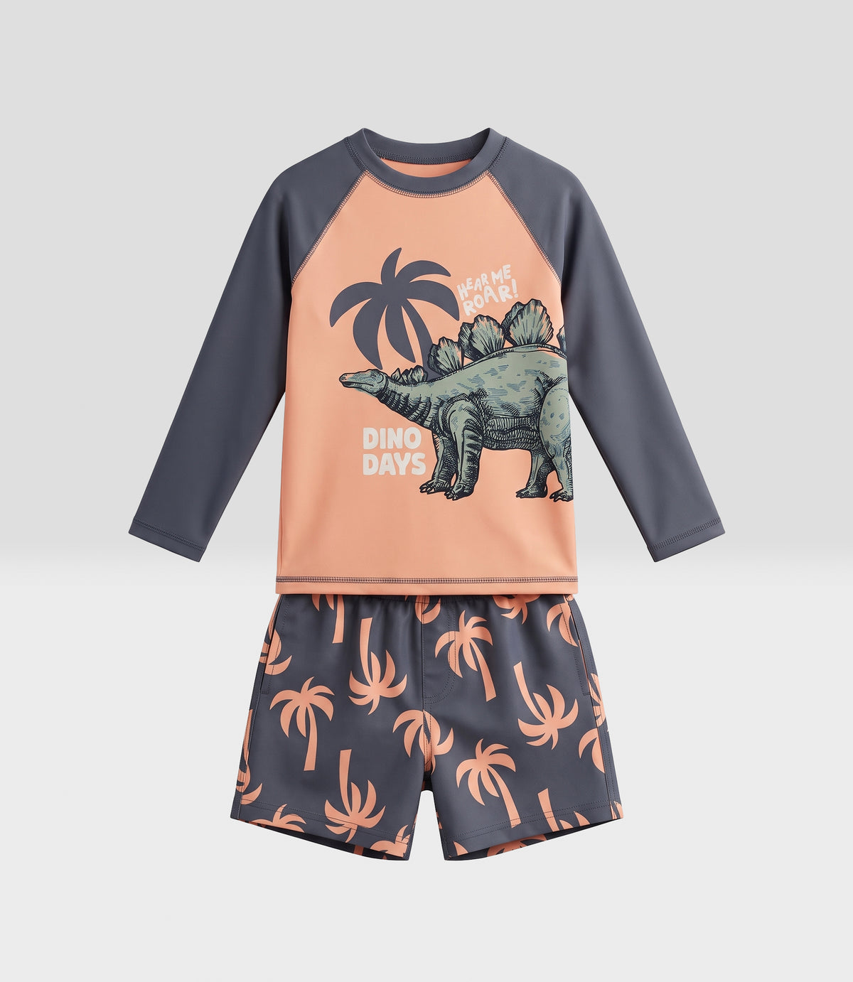 Traje de baño niño polera 12 años / Naranjo
