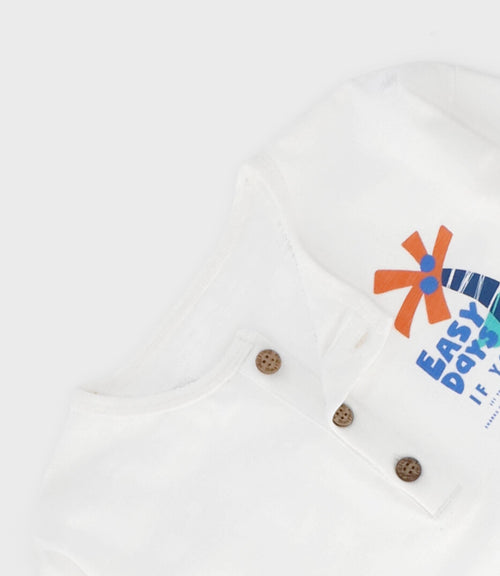 Polera bebé niño con palmera 3 meses / Azul