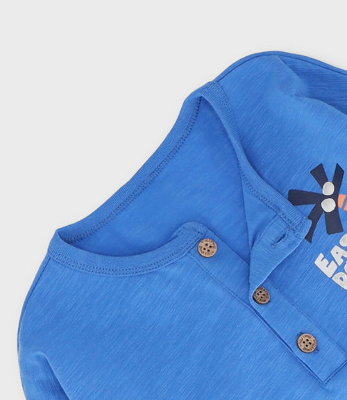 Polera bebé niño con palmera 3 meses / Azul