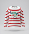 Polera bebé rayado con camaleón