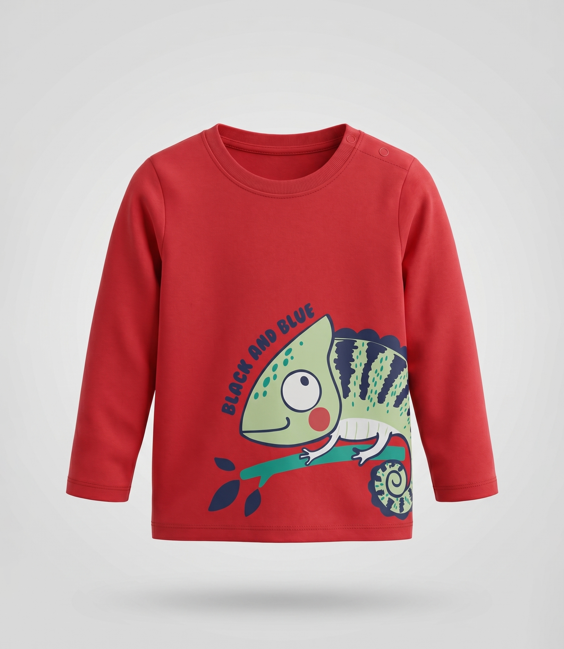 Polera bebé con camaleón 3 meses / Rojo