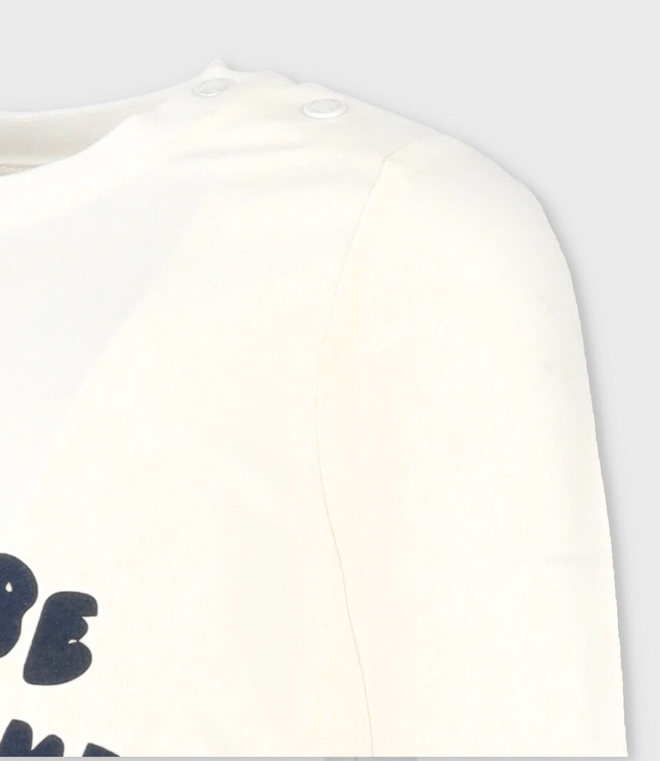 Polera bebé niño con dinosaurios 3 meses / Blanco