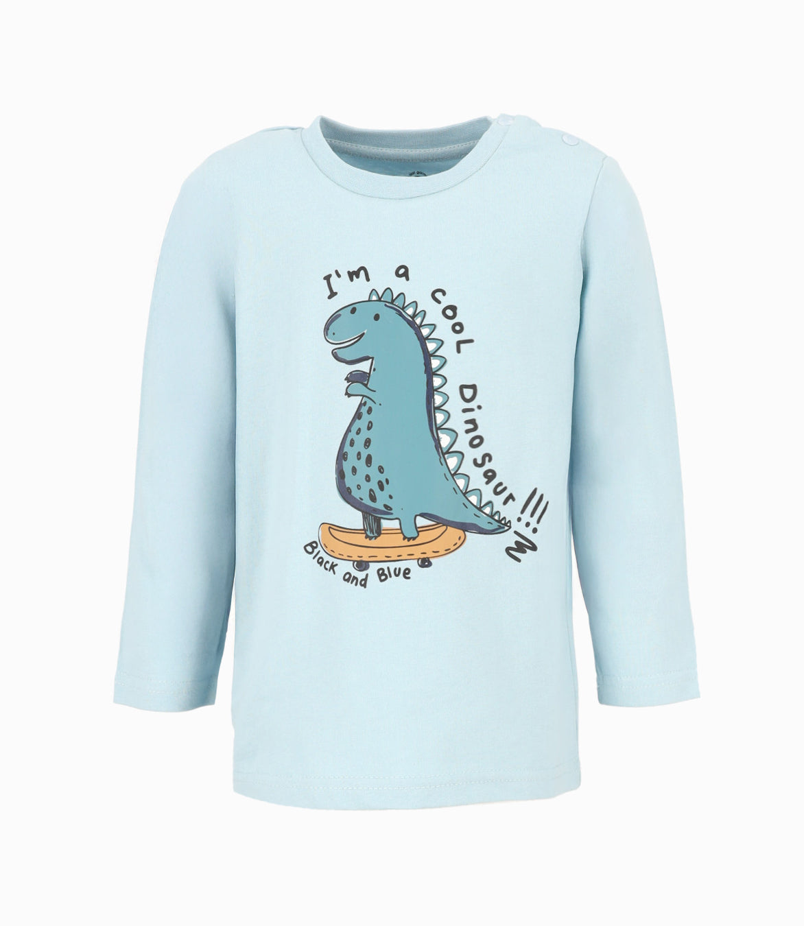Polera bebé niño con dinosaurios 3 meses / Menta