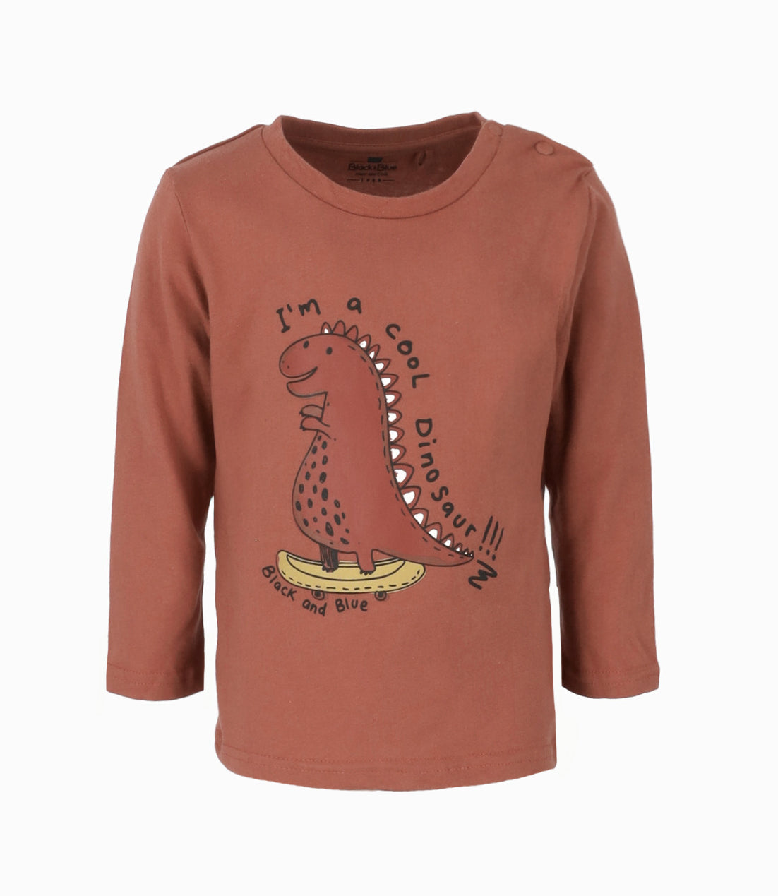 Polera bebé niño con dinosaurio 3 meses / Naranjo