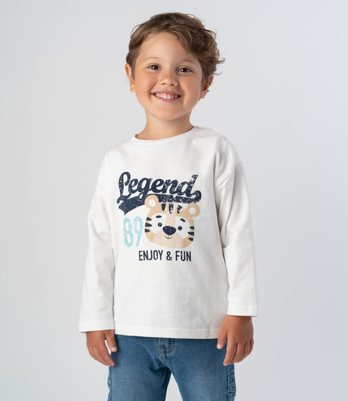 Polera bebé niño con diseño