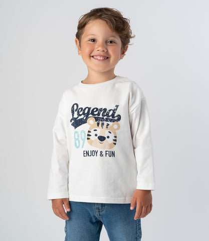 Polera bebé niño con diseño