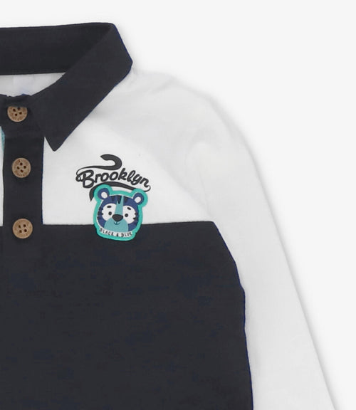 Polera bebé niño con cuello