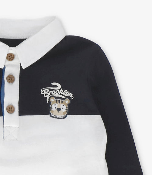 Polera bebé niño con cuello