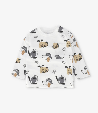 Polera bebé niño happy dog