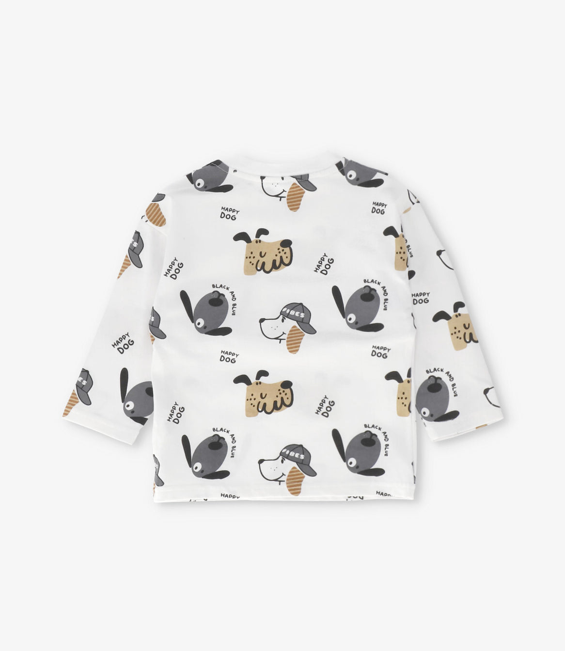 Polera bebé niño happy dog 3 meses / Crudo