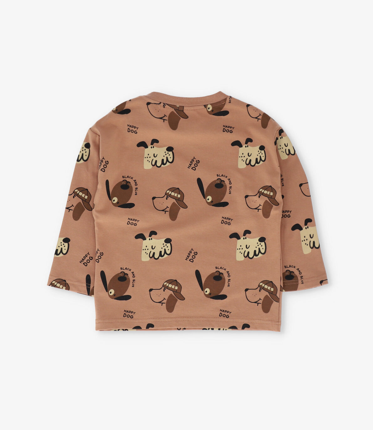 Polera bebé niño happy dog 3 meses / Café
