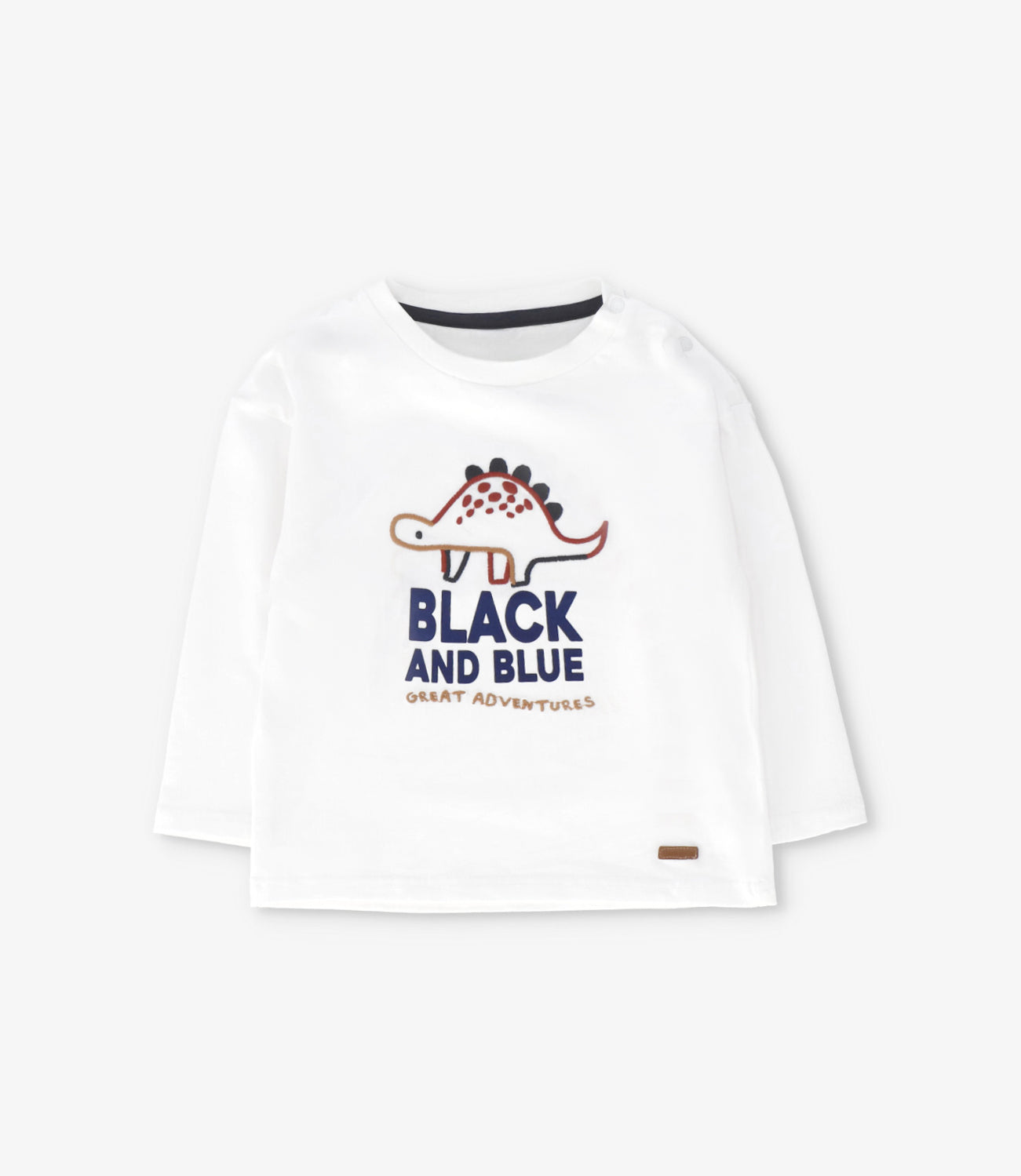 Polera bebé niño dinosaurio 3 meses / Crudo