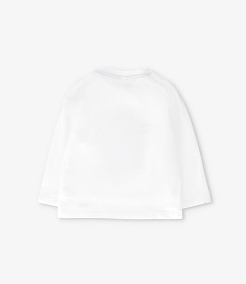 Polera bebé niño dinosaurio 3 meses / Crudo