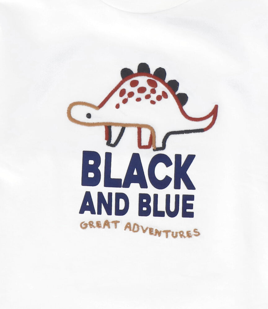 Polera bebé niño dinosaurio 3 meses / Crudo