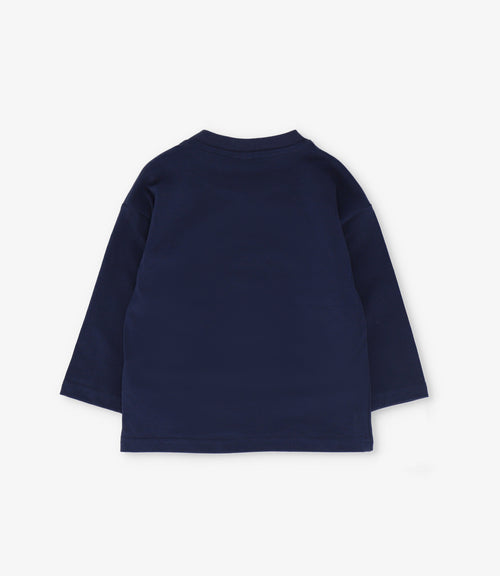 Polera bebé niño dinosaurio 3 meses / Azul Marino