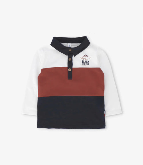 Polera bebé niño con cuello