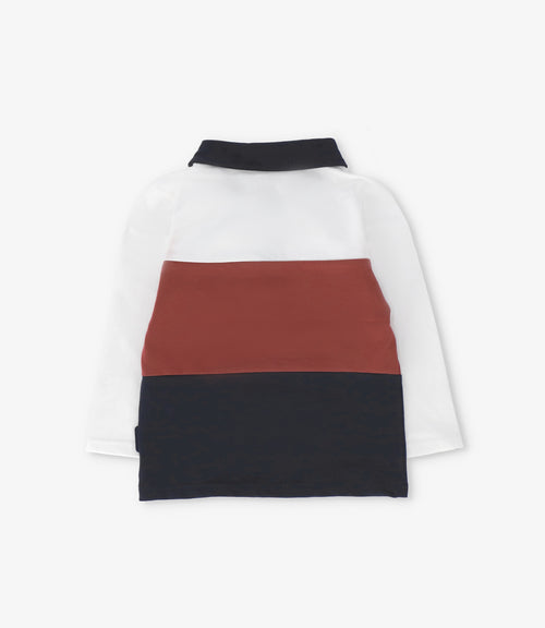 Polera bebé niño con cuello 3 meses / Crudo