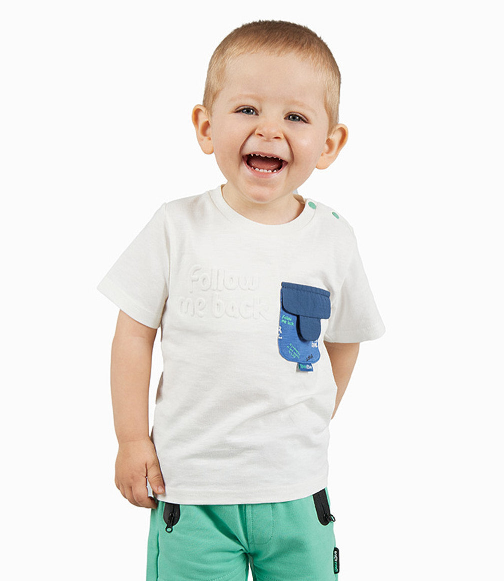 Polera Bebé Estampado En Relieve 3 meses / Blanco