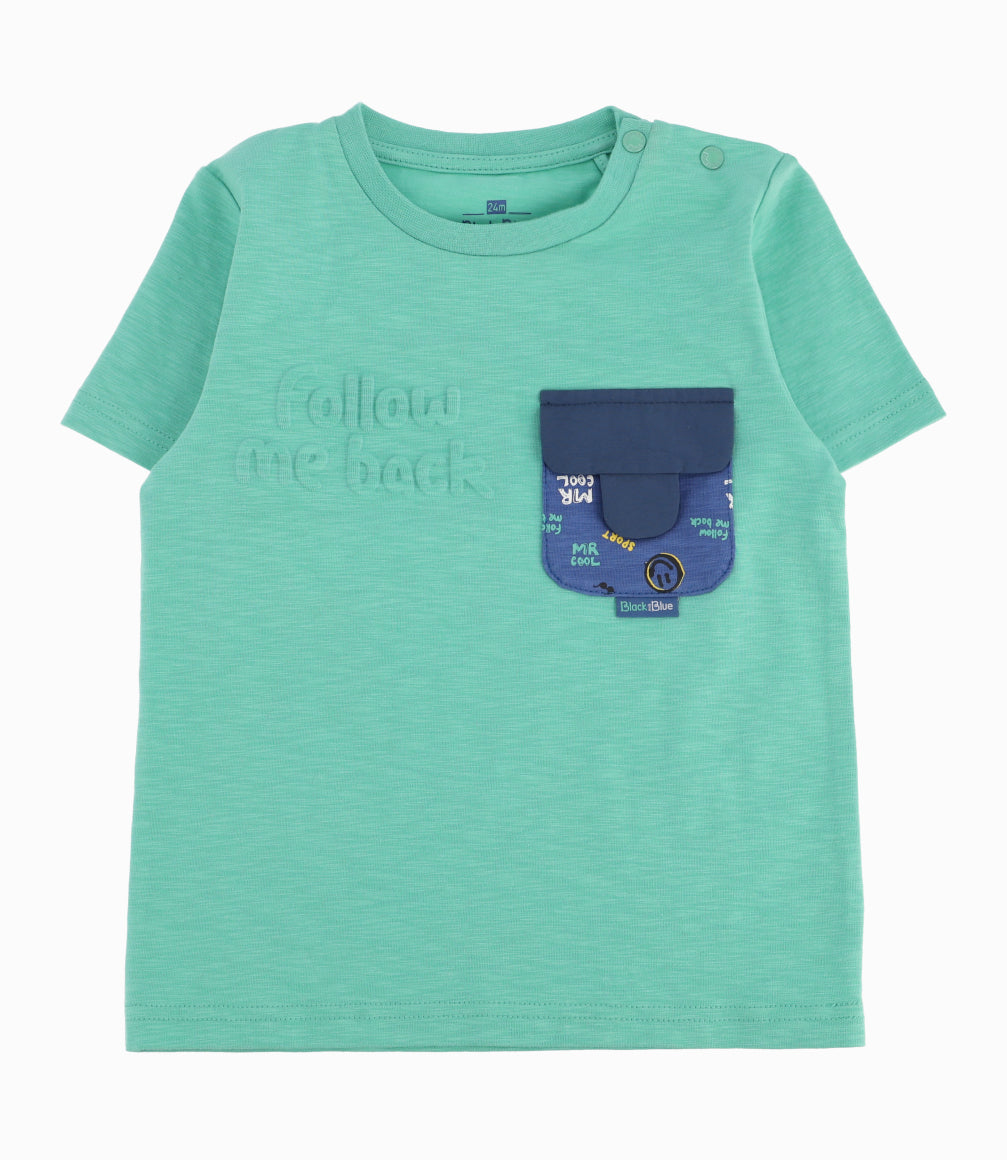 Polera Bebé Estampado En Relieve 3 meses / Verde