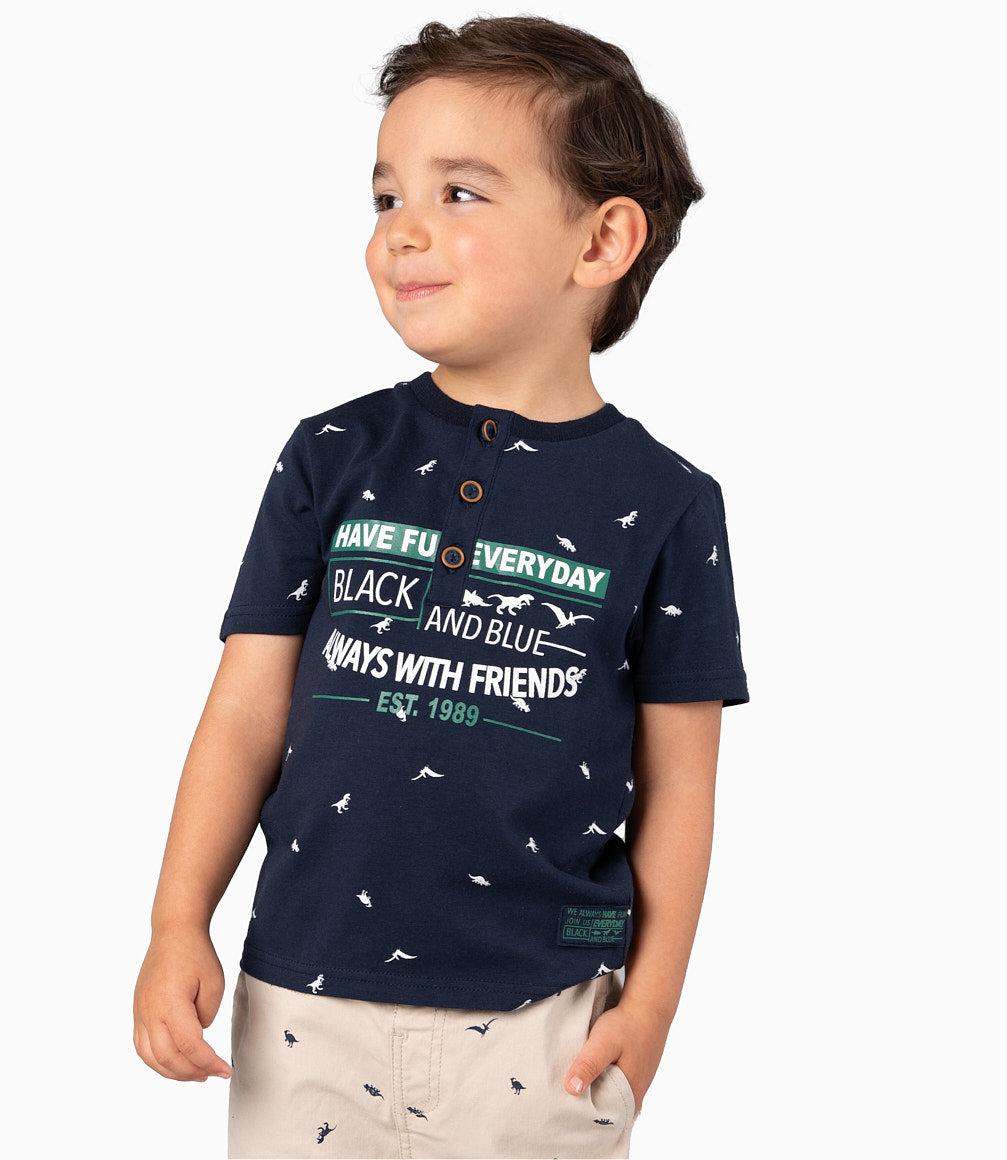 Polera Bebé Con Dinosaurios