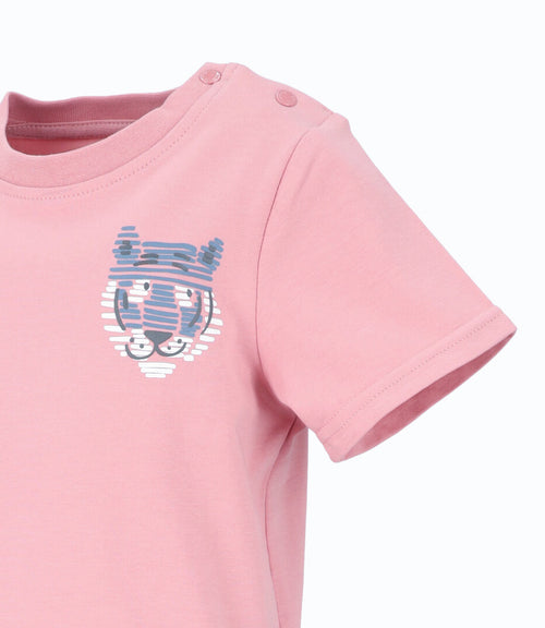 Polera bebé con tigre 3 meses / Rosado