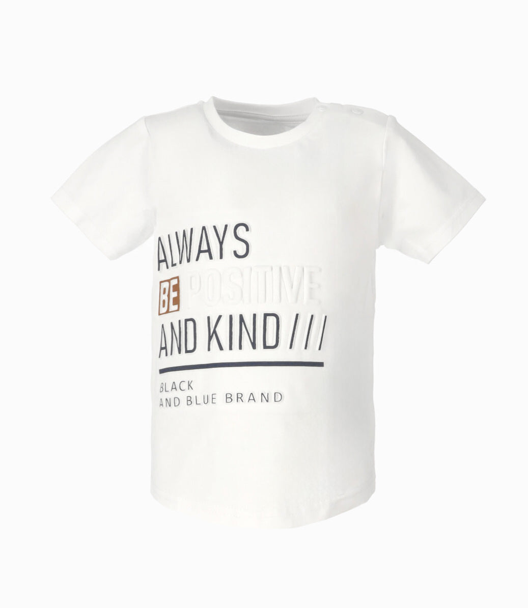 Polera bebé con relieve 3 meses / Blanco