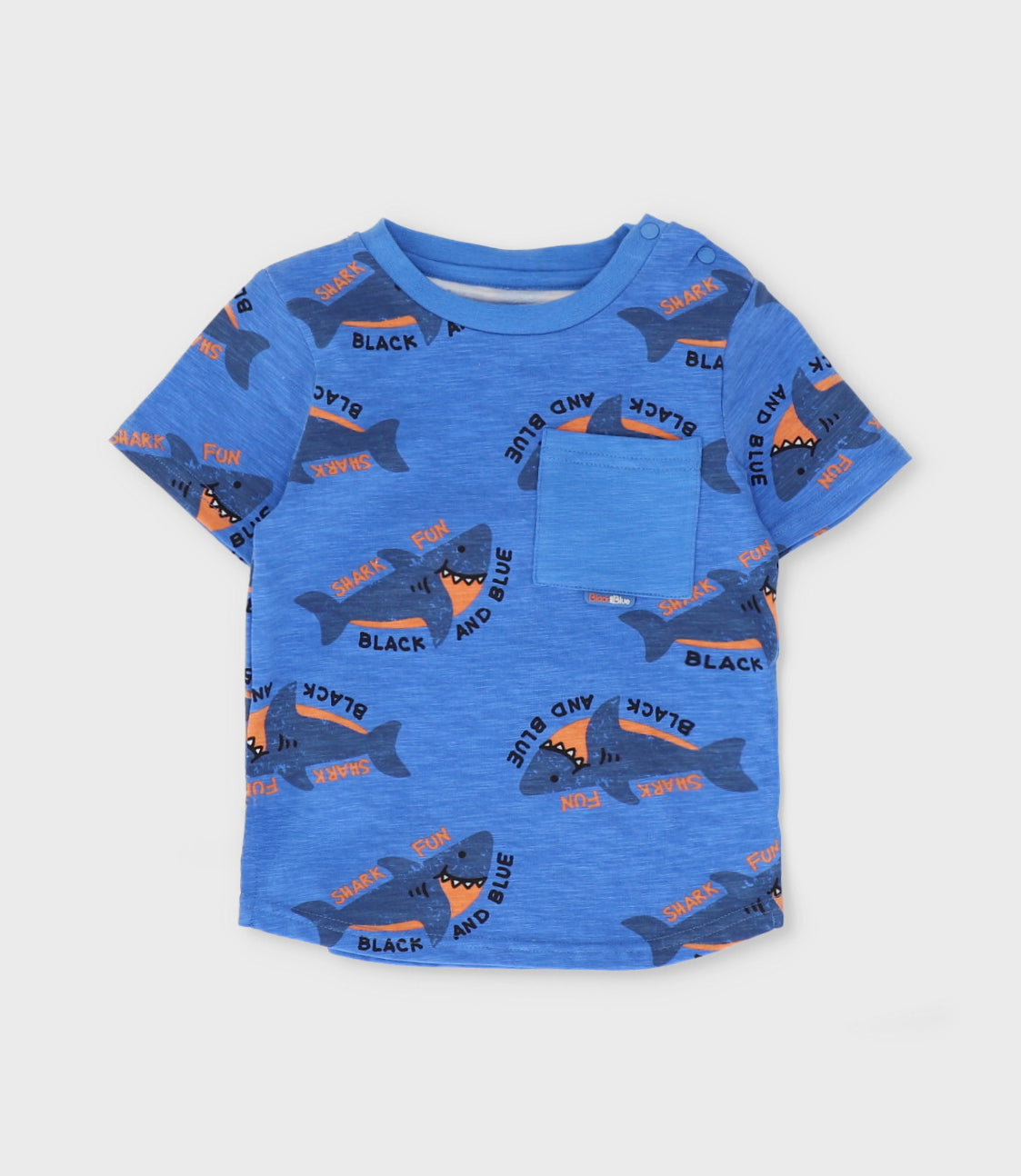 Polera bebé niño con tiburones 3 meses / Blanco