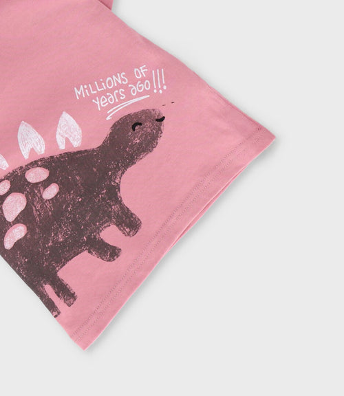 Polera bebé niño con dinosaurio 3 meses / Rosado