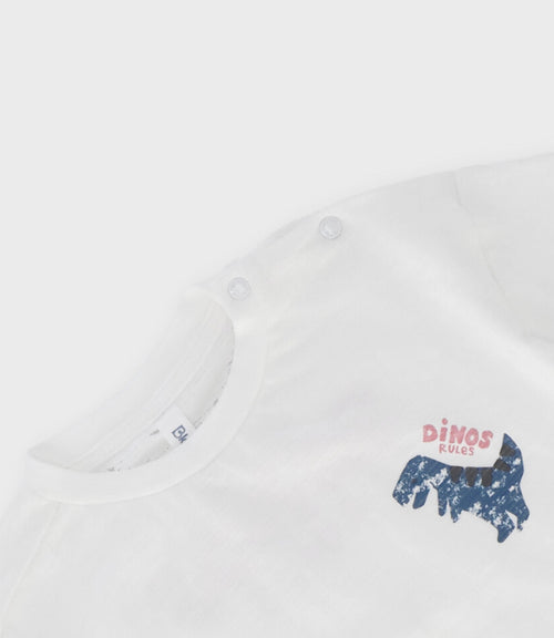 Polera bebé niño con diseño 3 meses / Blanco