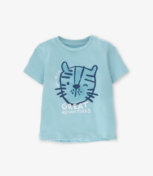 Polera bebé niño great adventures 3 meses / Menta
