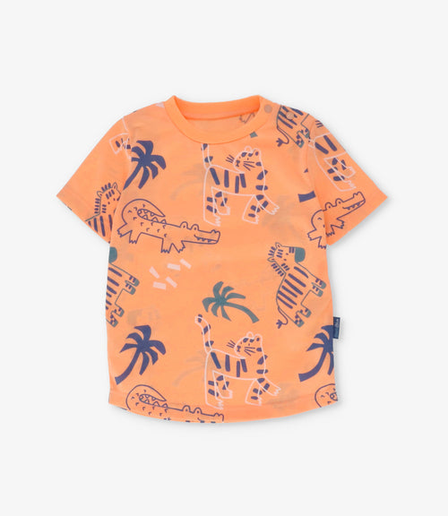 Polera bebé niño con diseño 3 meses / Naranjo