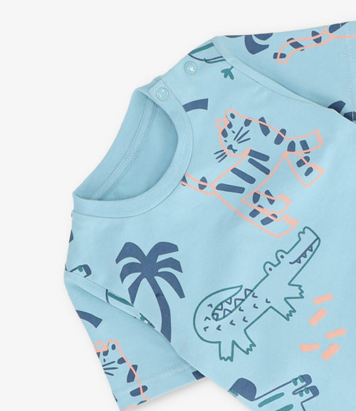 Polera bebé niño con diseño 3 meses / Menta