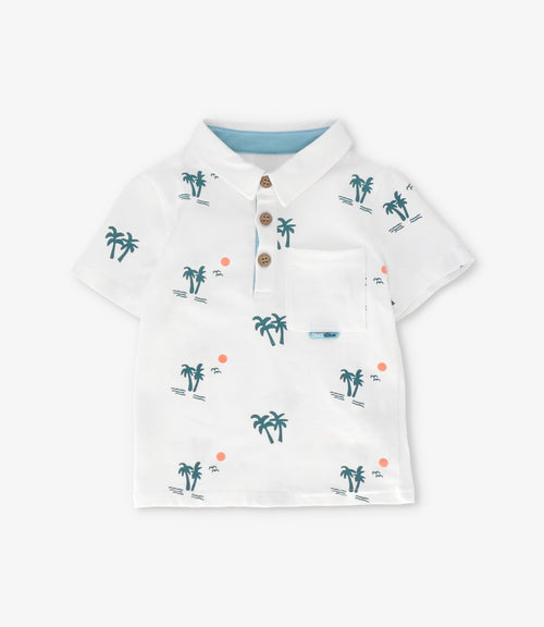 Polera bebé niño con cuello 3 meses / Crudo