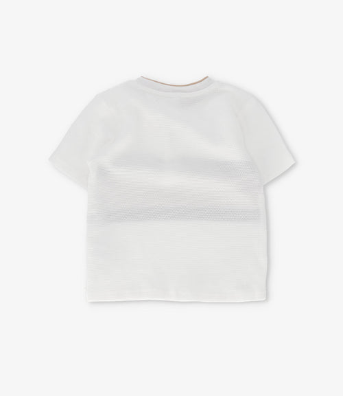 Polera bebé niño con botones 3 meses / Crudo