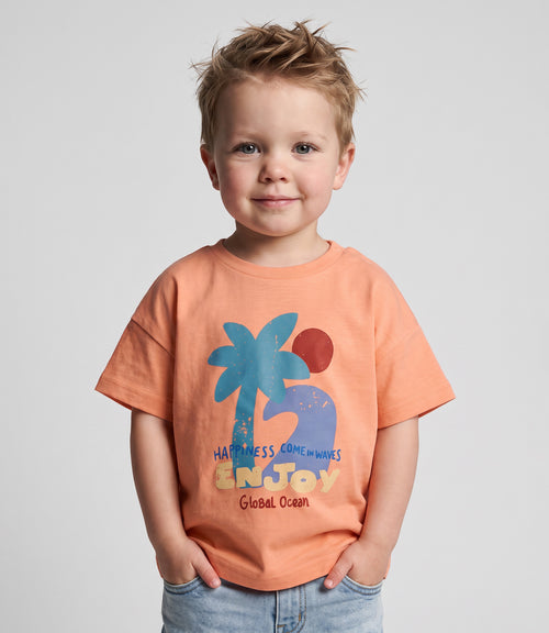 Polera bebé diseño 3 meses / Naranjo