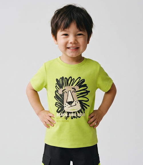 Polera bebé niño león 3 meses / Verde