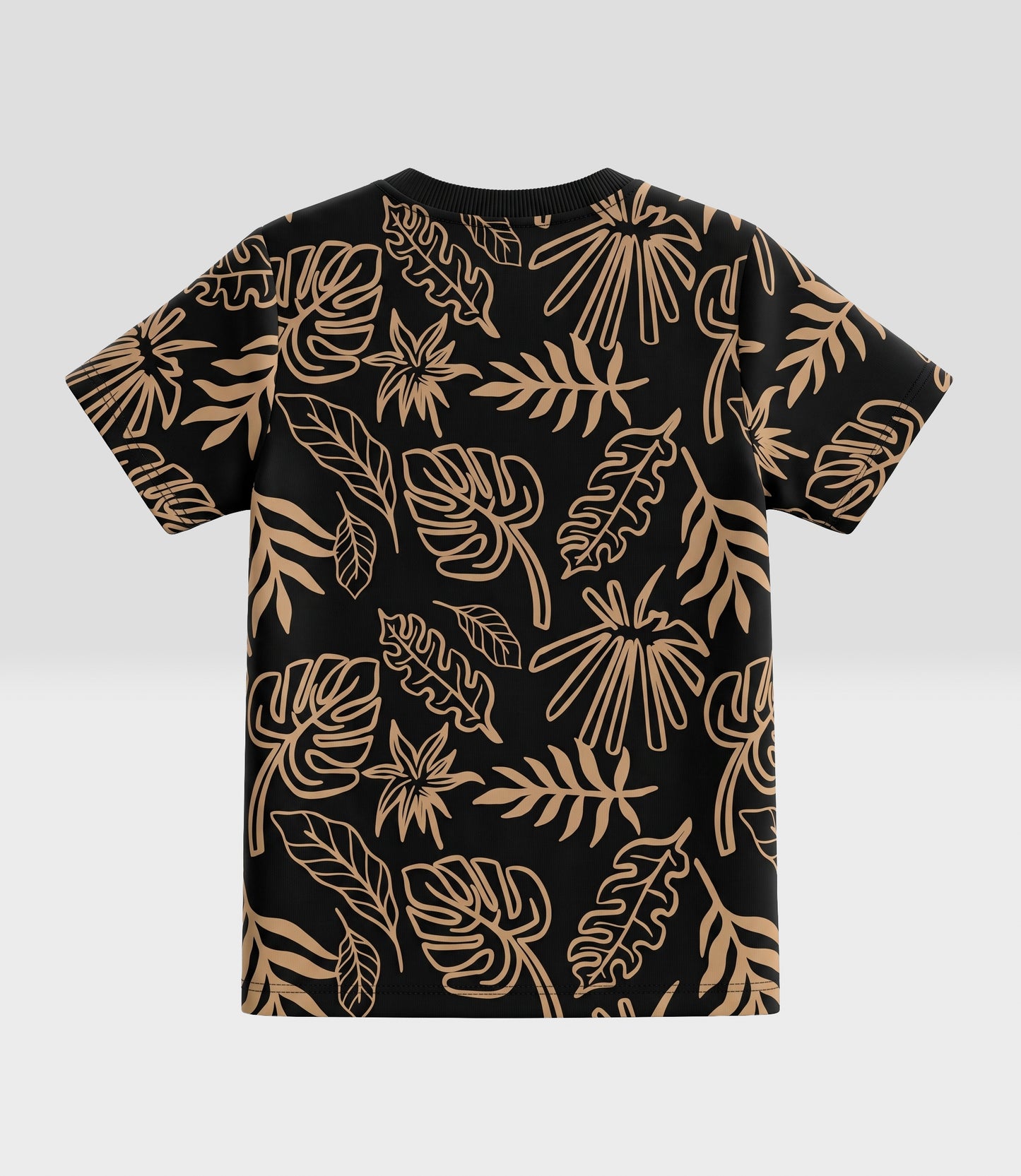 Polera bebé niño hojas 3 meses / Negro