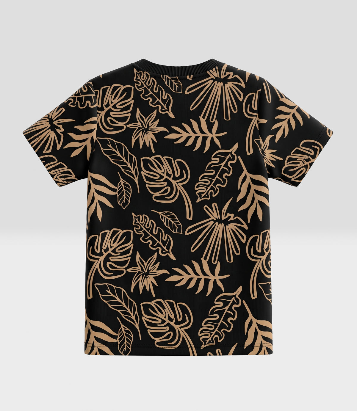 Polera bebé niño hojas 3 meses / Negro