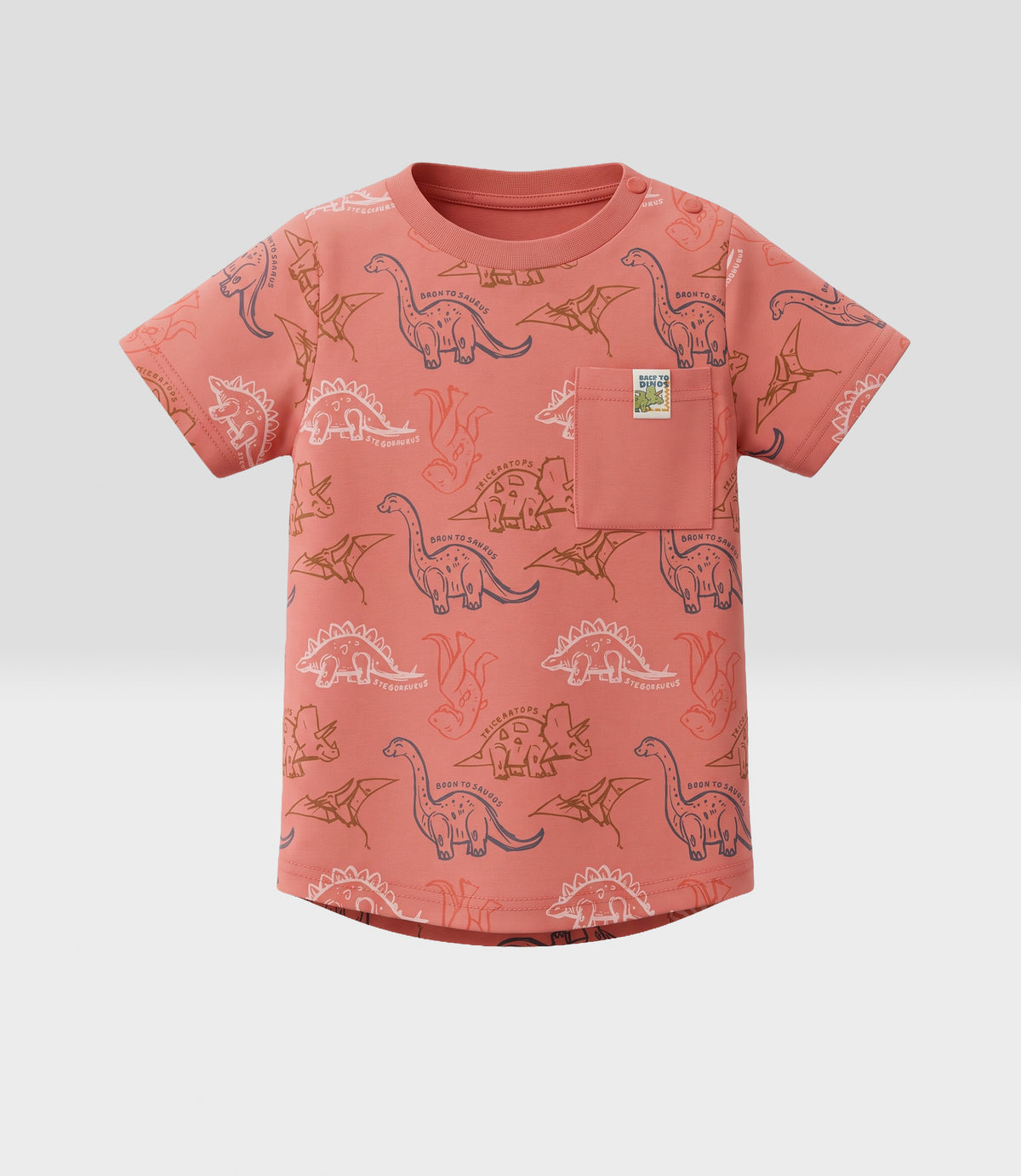 Polera bebé niño dinosaurios 24 meses / Naranjo