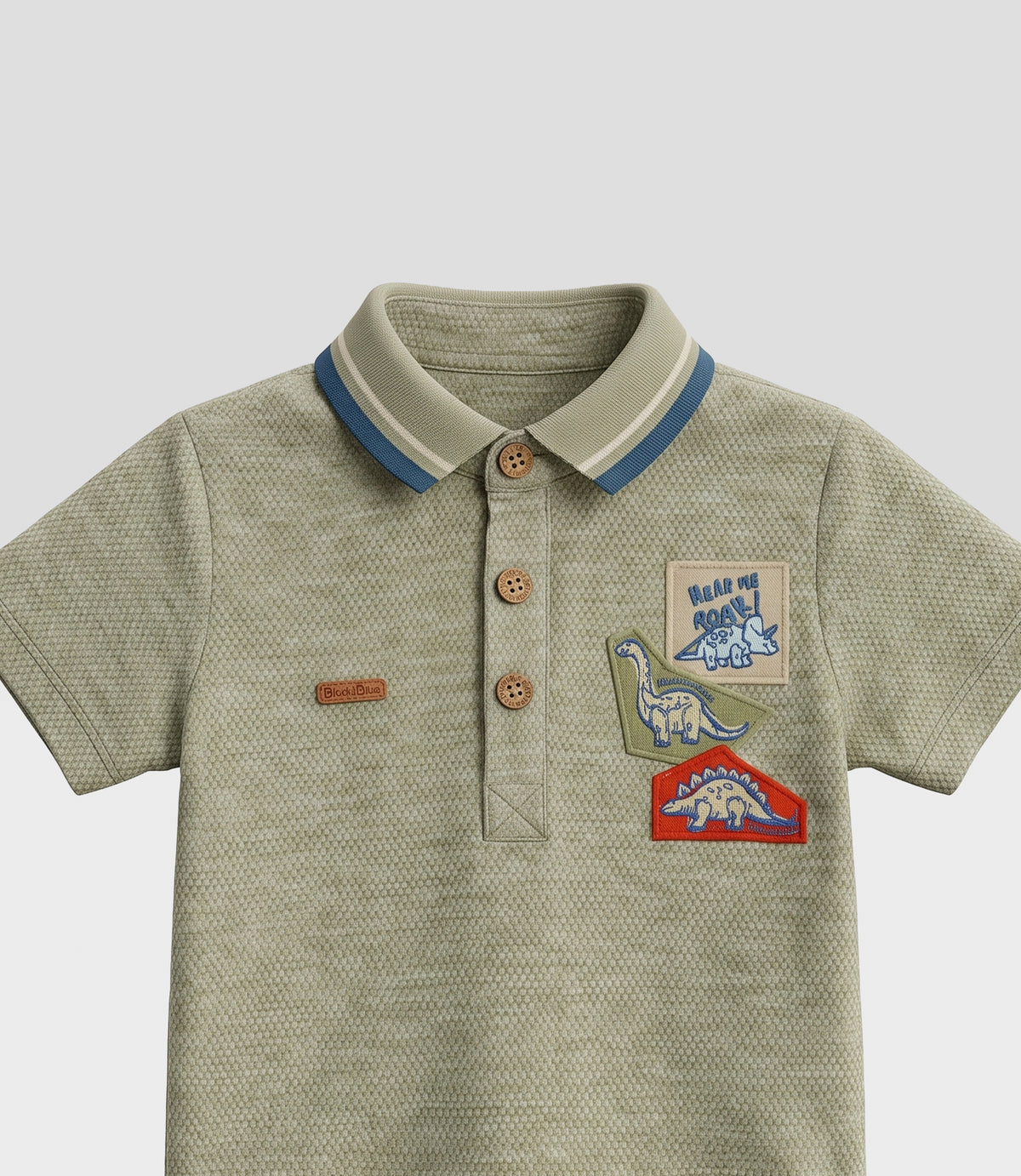 Polera bebé niño polo 3 meses / Verde