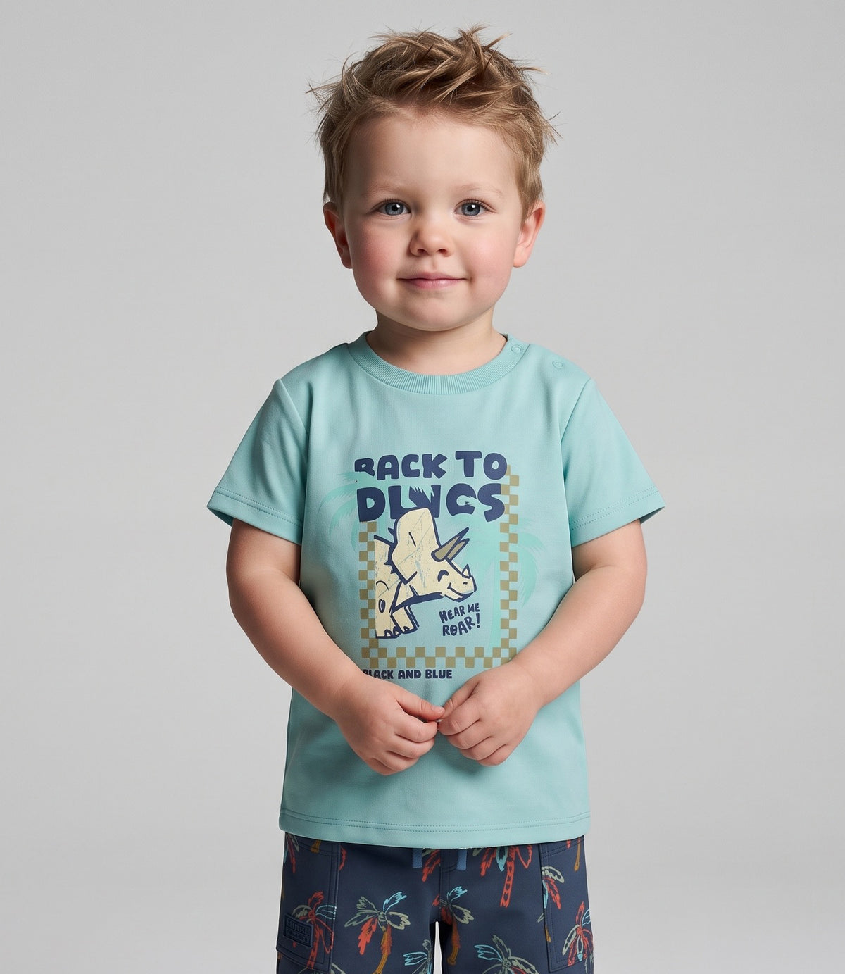 Polera bebé niño dino 3 meses / Celeste
